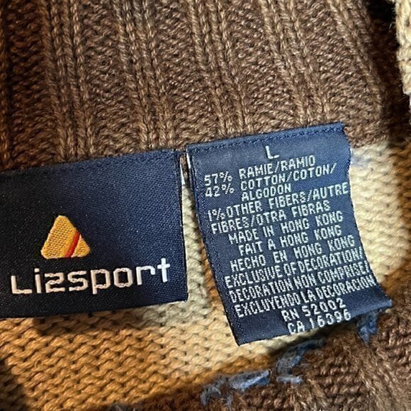 Vintage LizSport patterned sweater tunic - Picture 4 of 5